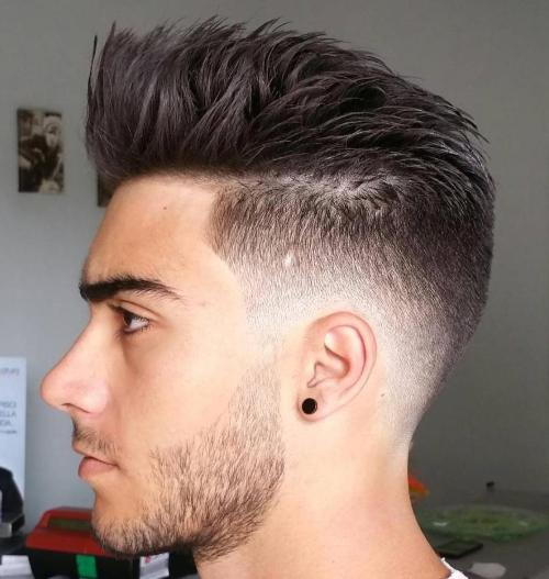 Taper Fade mit Spiked Top
