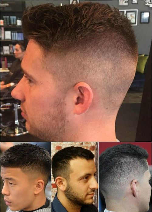 kurze Männer's hairstyles with faded sides