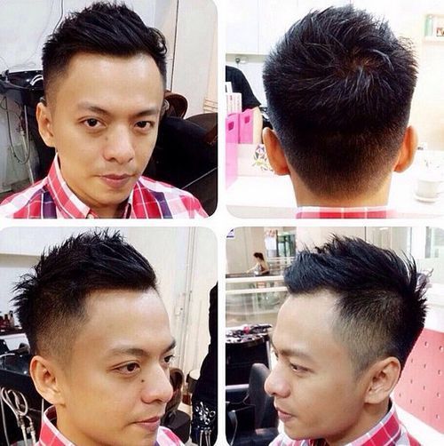 krátký spiky haircut for men