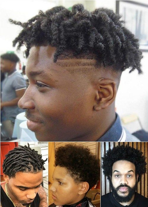 natürliche Haarfrisuren für Männer