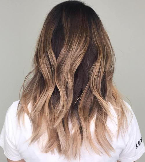Dlouho Layered Ombre Style with Chunky Highlights