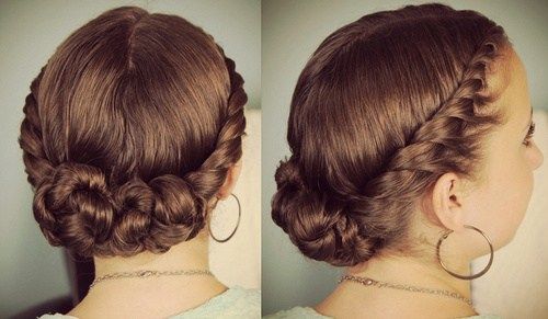 roztomilý homecoming updo