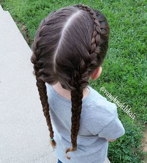 две braids hairstyle for girls