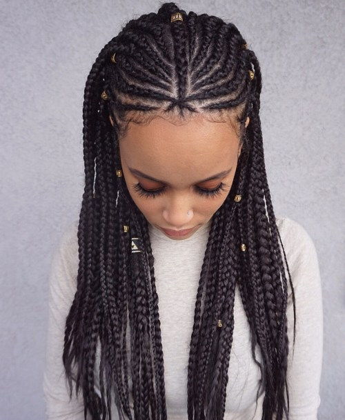 Фулани Braids with Beads and Cuffs
