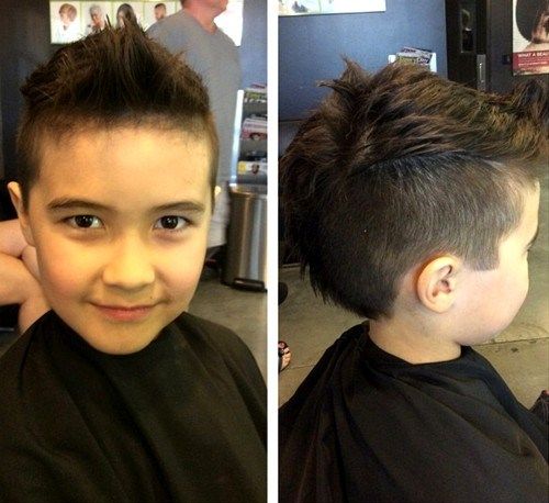 chlapec's faux hawk hairstyle