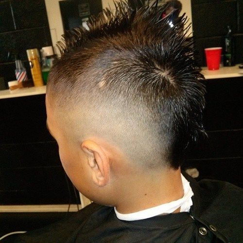 děti mohawk with faded sides