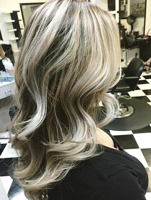 popel brown blonde hair with highlights