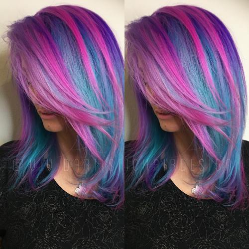 примкар Hair With Chunky Pink Highlights