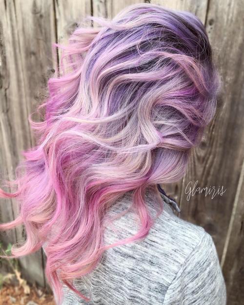 Pastel Purple To Pink Ombre