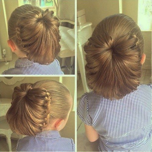 roztomilý updo for girls