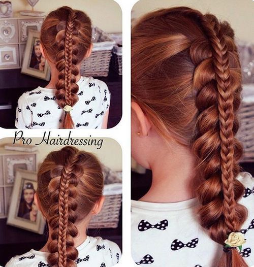 pletené hairstyle for girls