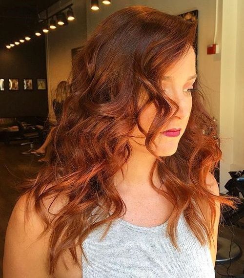Krásná copper hair color