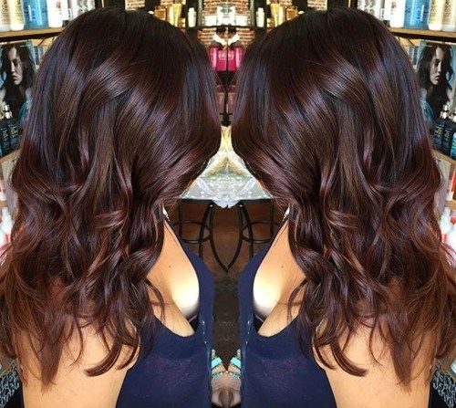 jemné copper red ombre