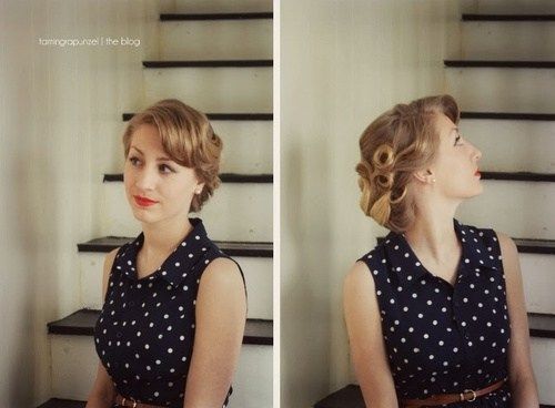 реколта updo with finger waves