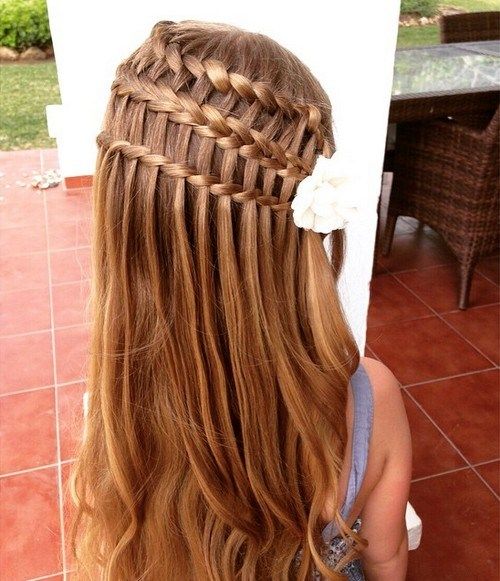 троен braid half up hairstyle for girls