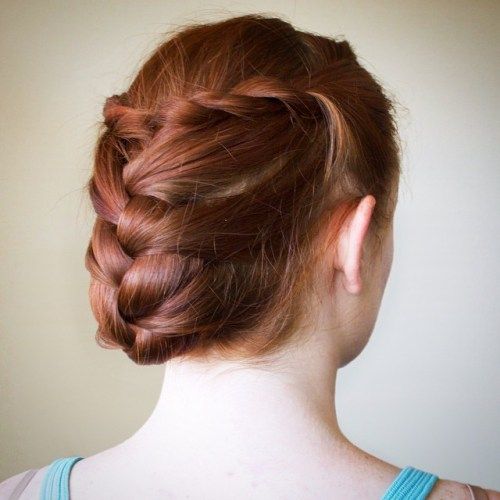 Tucked-In Braided Updo