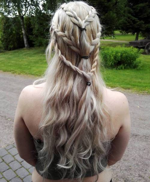Daenerys Tripple Braids Frisur