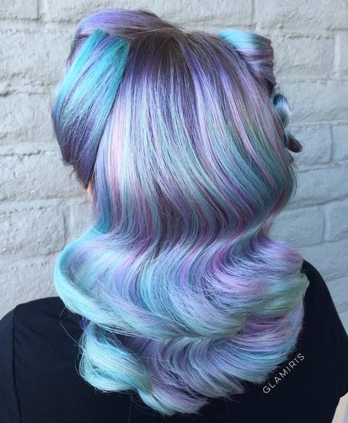 лавандула And Mint Hair Color