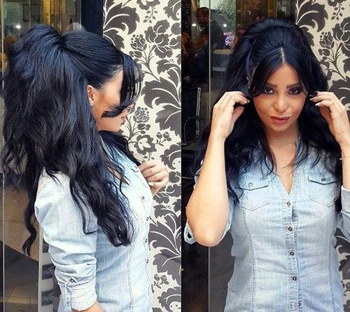 наполовина pony hairstyle for thick hair
