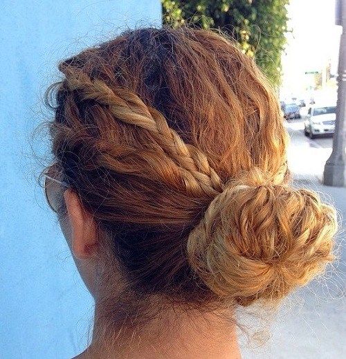 кок With Braids For Curly Hair