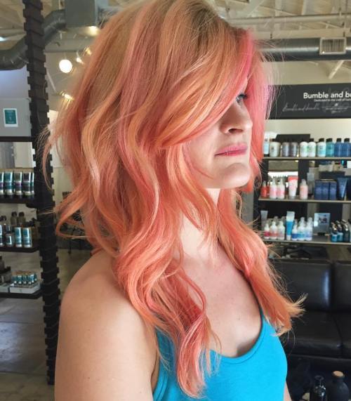 Jahoda Blonde Hair With Pink Highlights