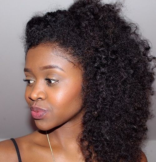 страна half up hairstyle for natural hair