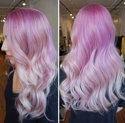 Lavendel ombre Haar
