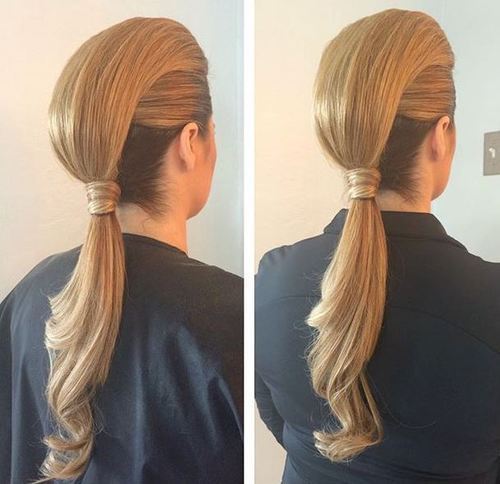 ниско ponytail faux hawk hairstyle