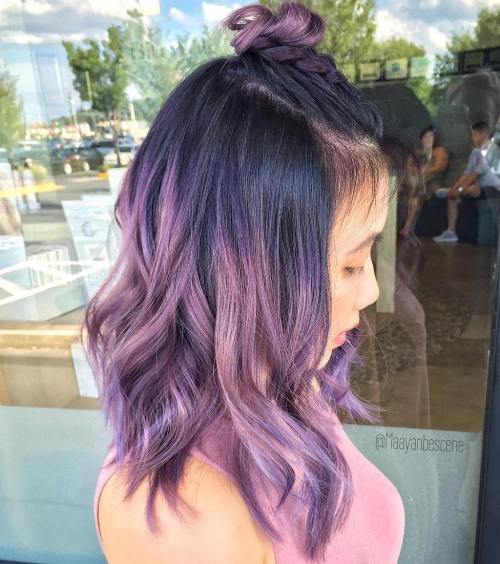 пастел Purple Hair With Black Roots
