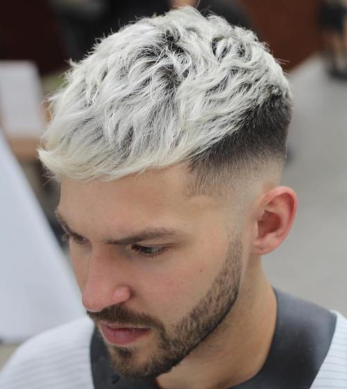 popel blonde long top hipster men's hairstyle