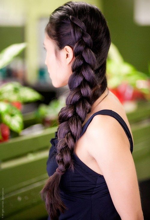 страна braid hairstyle for long thick hair