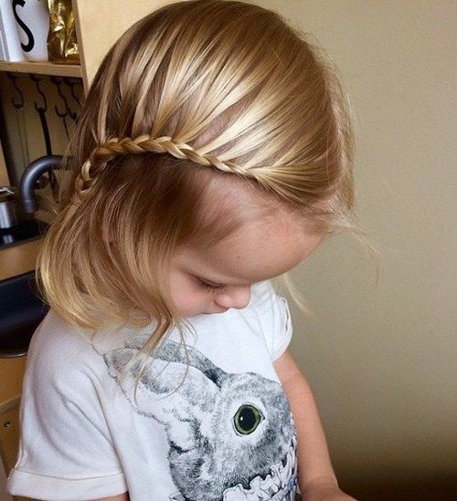 snadný braided baby girl hairstyle