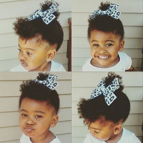 Černá baby girls hairstyle