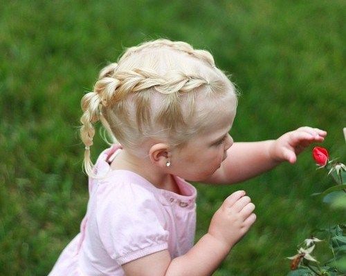 две braids hairstyle for baby girls