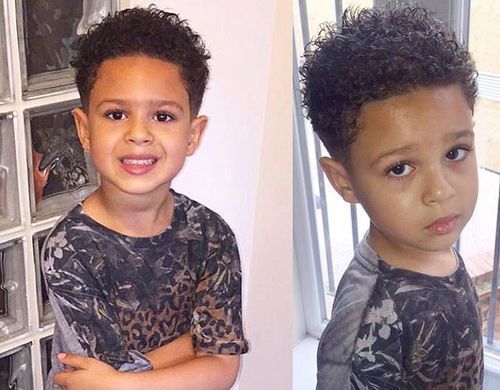 къс curly hairstyle for black boys