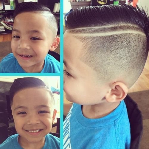 polovina shaved haircut for little boys