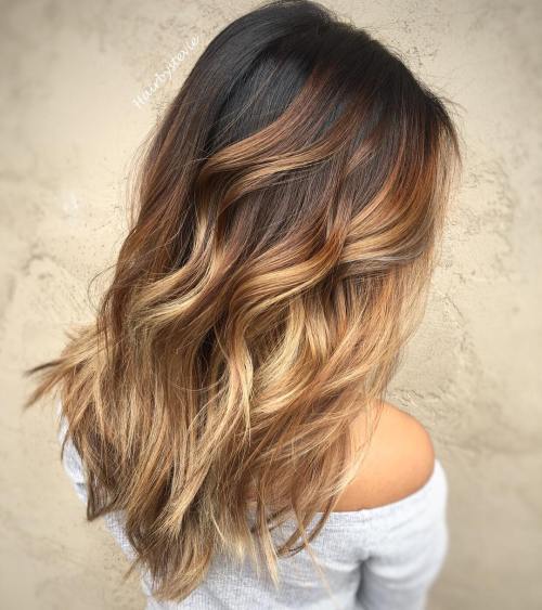 карамел Blonde Balayage For Brunettes