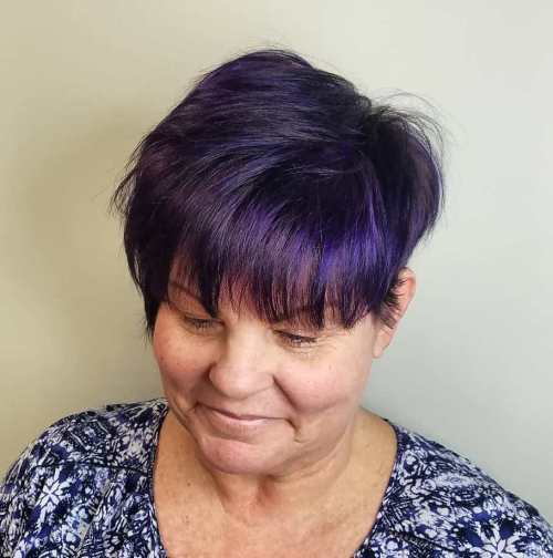 Nachový Tinted Brown Pixie over 50