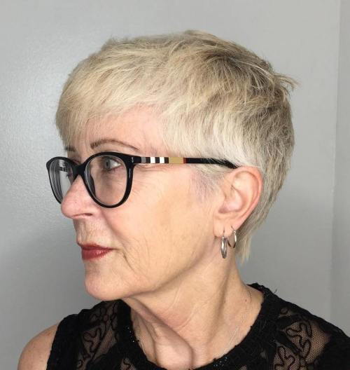 много Short Edgy Pixie With Frames