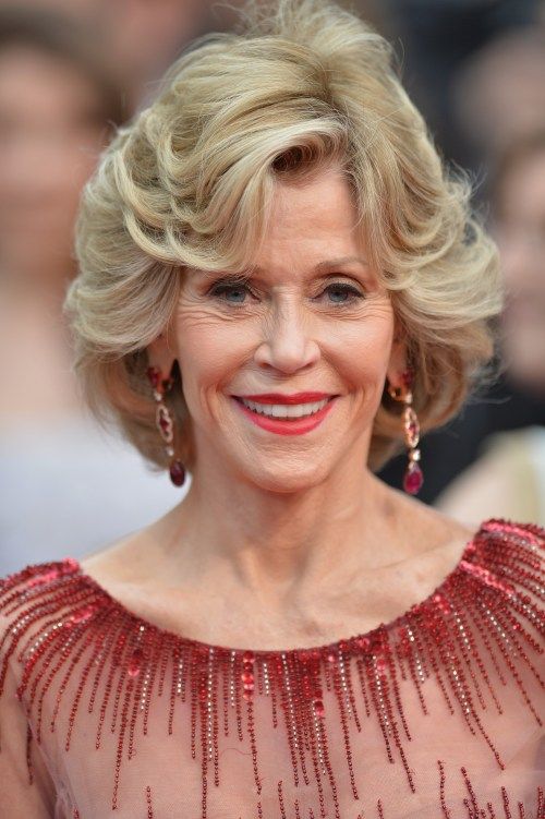 Jane Fonda Cannes hairstyle