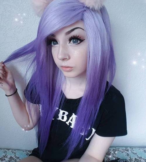 пастел Purple Reverse Ombre Hair
