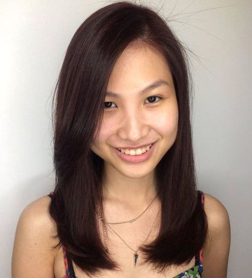 Mittlerer asiatischer Haarschnitt