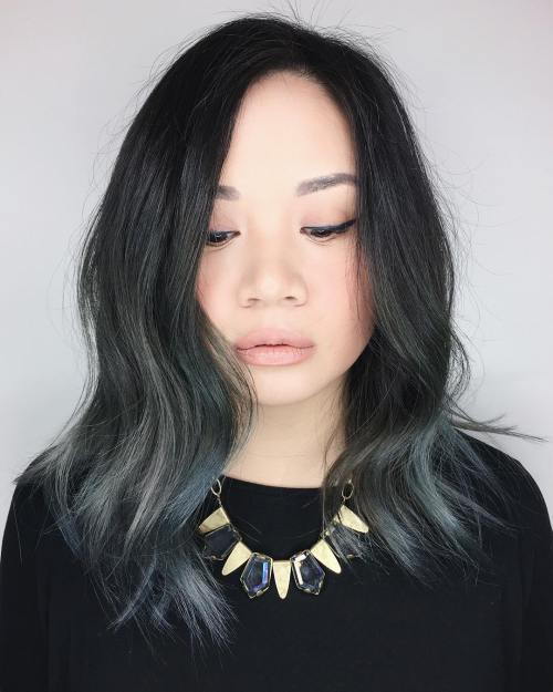 Střední délka Asian Textured Haircut