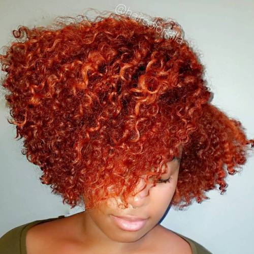африкански American Curly Red Bob