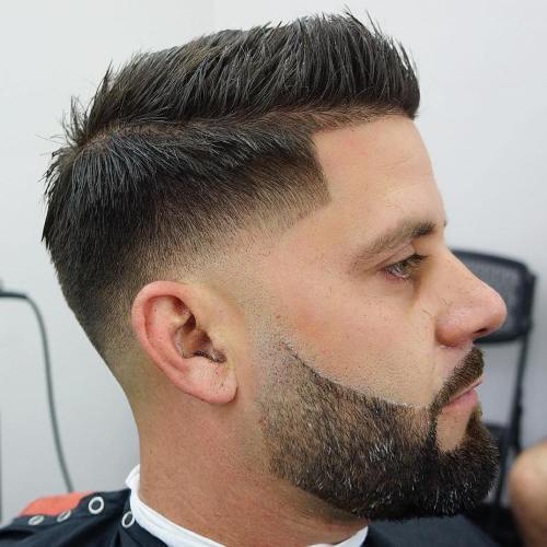 Low Fade mit Spiked Top