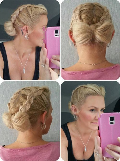 плитки and bow updo