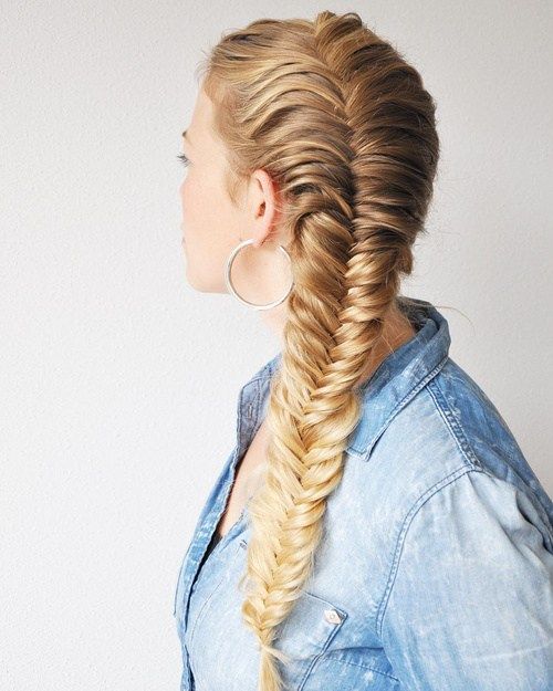страна french fishtail for long hair