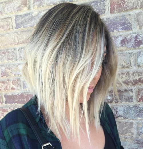 Angled Layered Blonde Luck