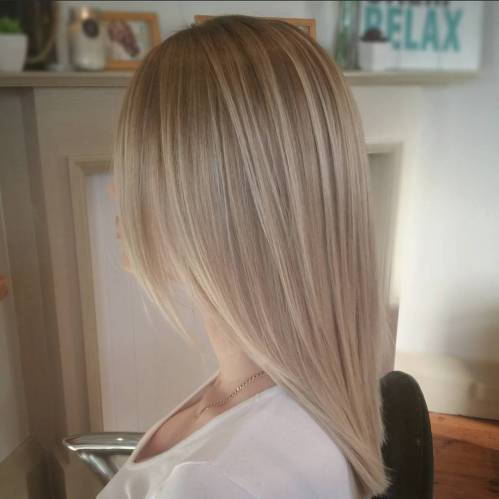 кафяв blonde hair with balayage highlights