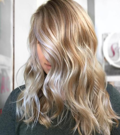 топло And Cool Toned Blonde Balayage